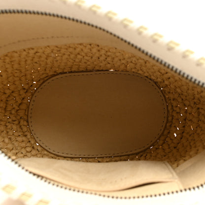 Stella McCartney Shaggy Deer Raffia Mini Shoulder Bag White 5 of 10