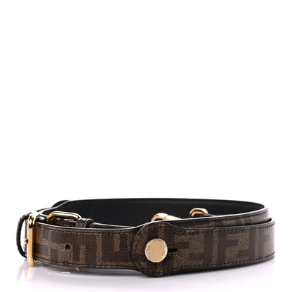 Fendi Glazed Fabric FF Strap You Tobacco 2 of 7