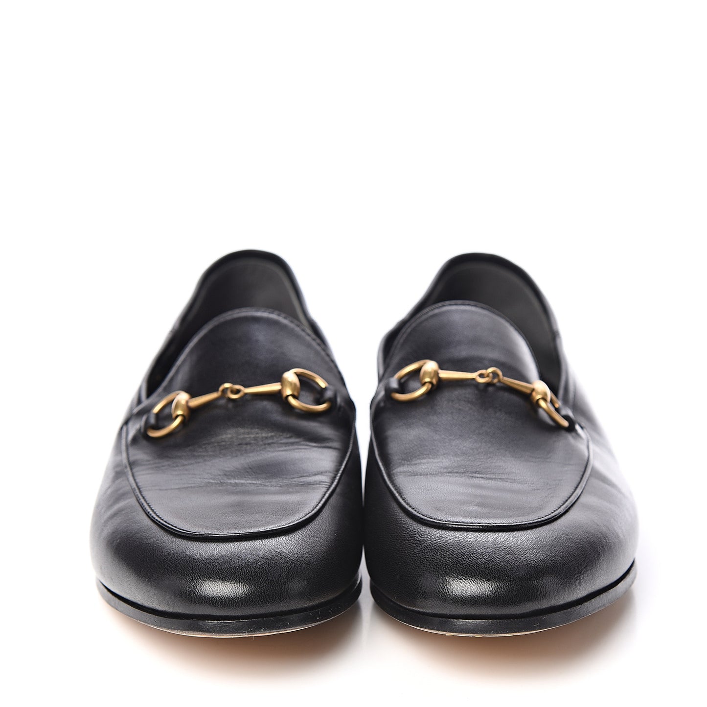 Lambskin Womens Brixton Horsebit Loafers 40 Black