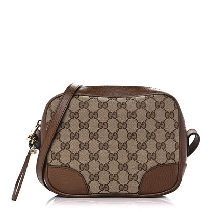 Gucci Monogram Mini Bree Messenger Bag Beige Tabacco 1 of 11