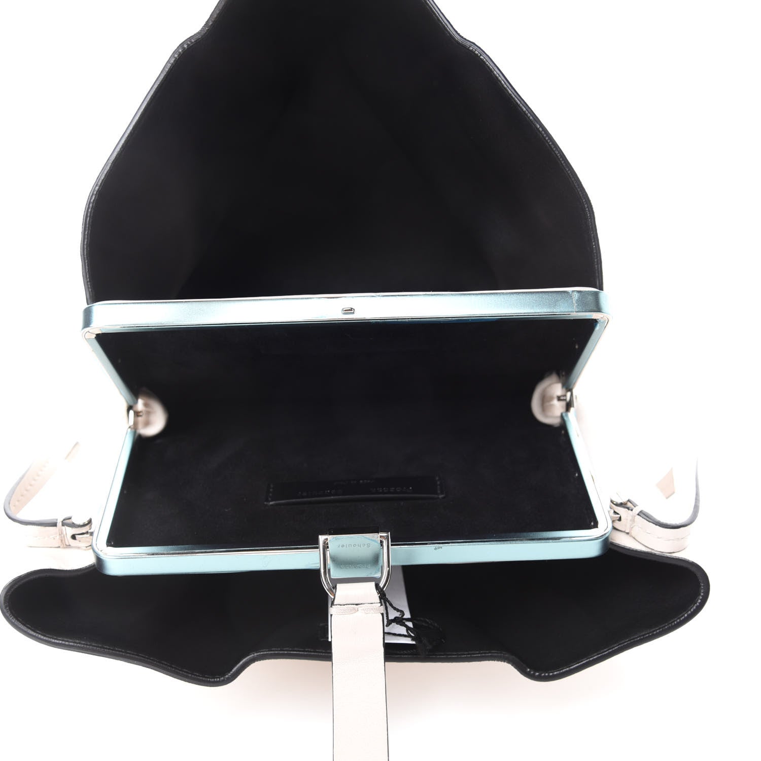 Proenza Schouler Nappa Frame Shoulder Bag Clay Black 5 of 12