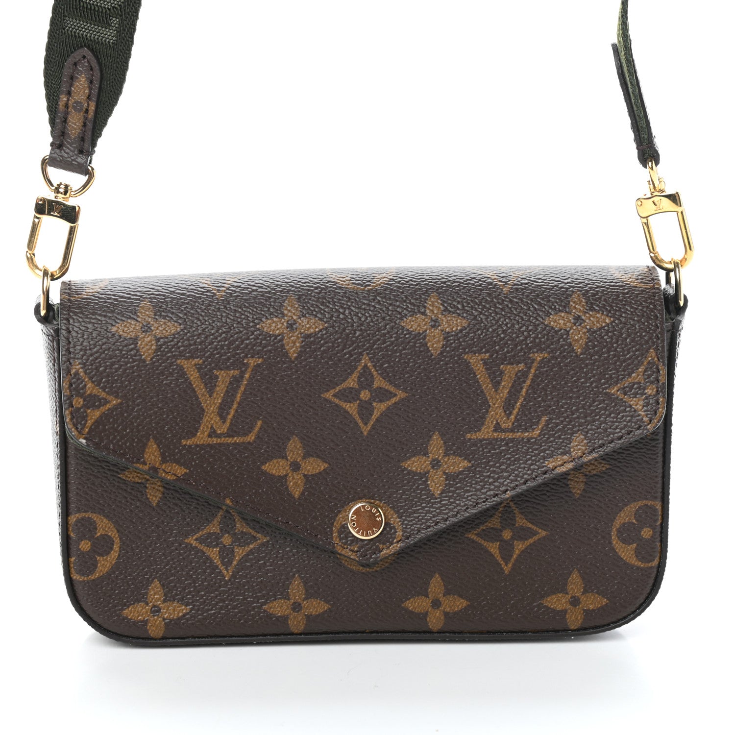 Louis Vuitton Monogram Felicie Strap & Go Kaki 7 of 9