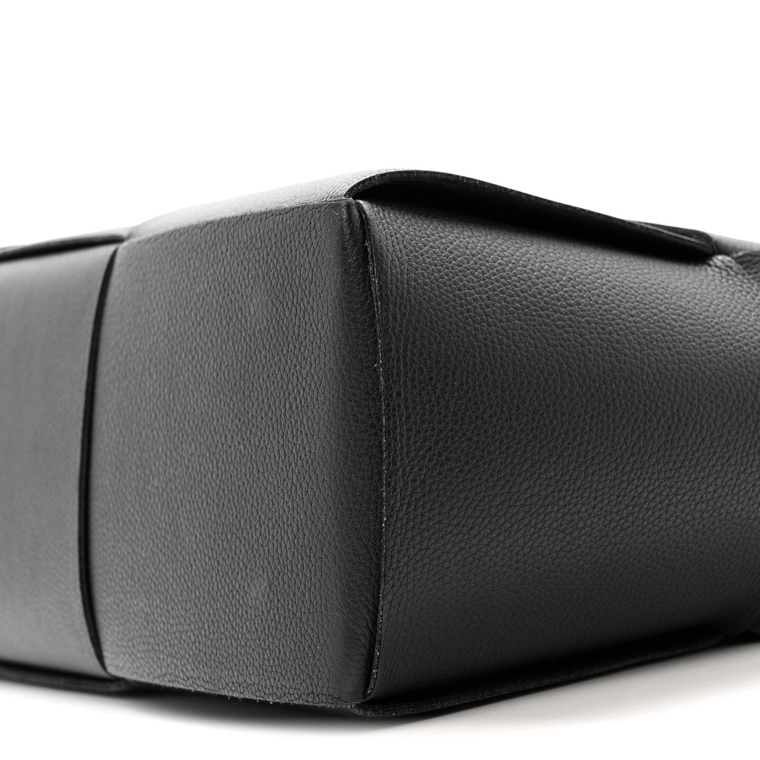 Bottega Veneta Grained Calfskin Maxi Intrecciato Medium Arco Tote Black 9 of 13