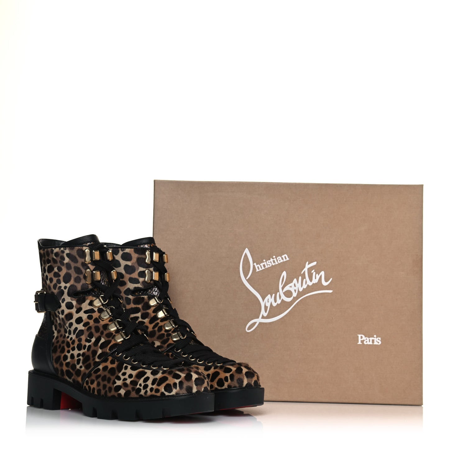 Pony Hair Calfskin Macademia Biker Boots 40 Black