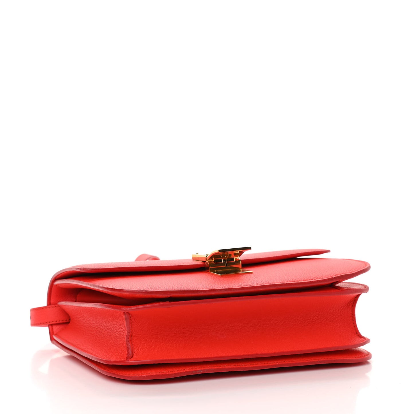Goatskin Medium Classic Box Flap Bag Alizarin