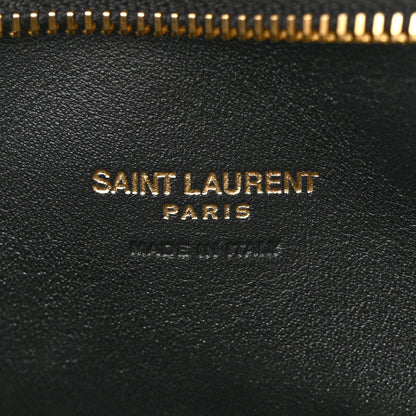 Saint Laurent Lambskin Small Calypso Pouch Black 6 of 10