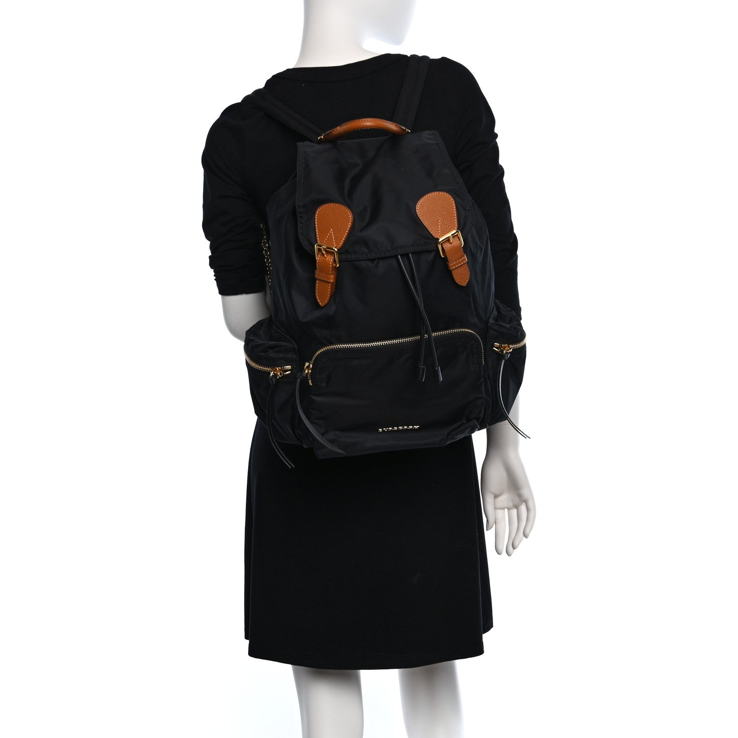 Burberry Nylon Medium Rucksack Backpack Black 2 of 9