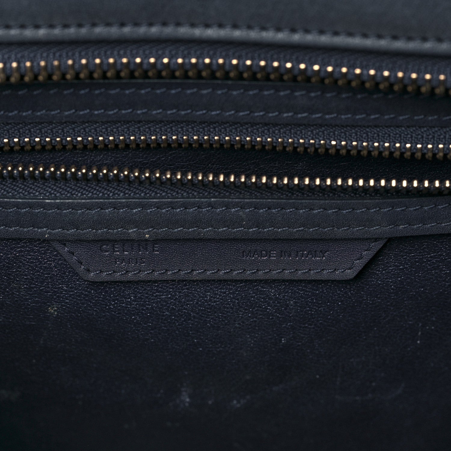 Celine Smooth Calfskin Micro Luggage Ink 8 of 11