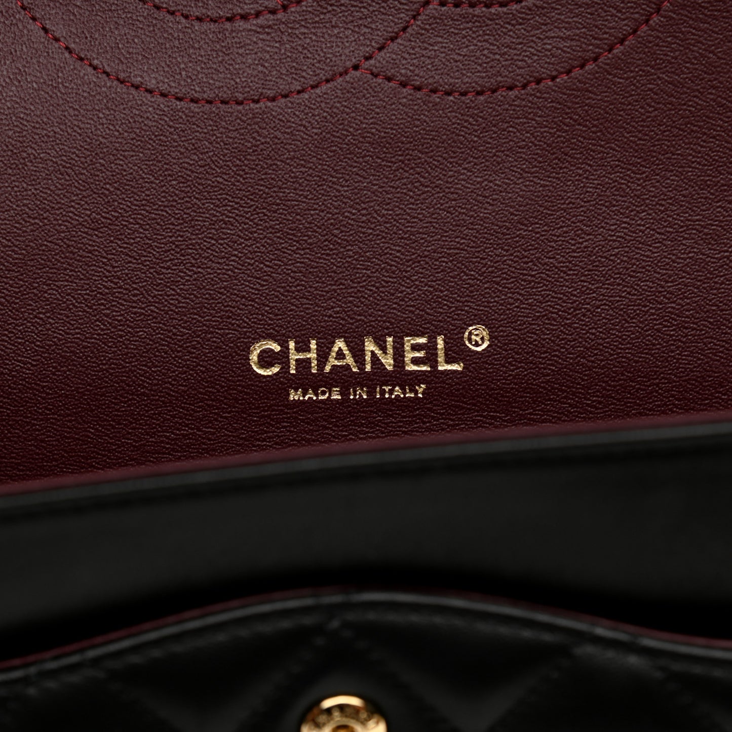 Lambskin Quilted Maxi Double Flap Black