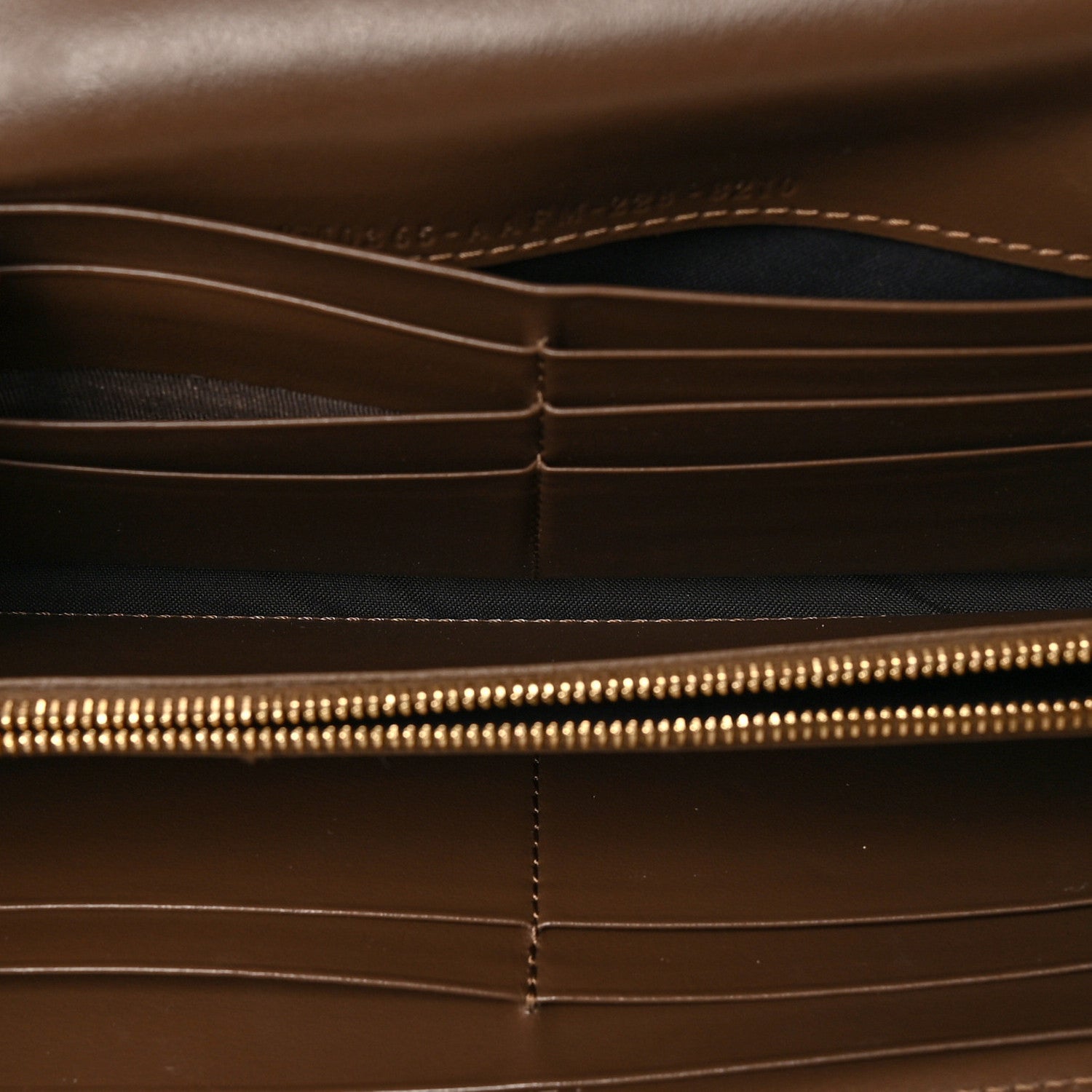 Fendi Vitello Soft F is Fendi Bi-Color FF 1974 Embossed Continental Envelope Wallet On Chain Maya Black 4 of 7