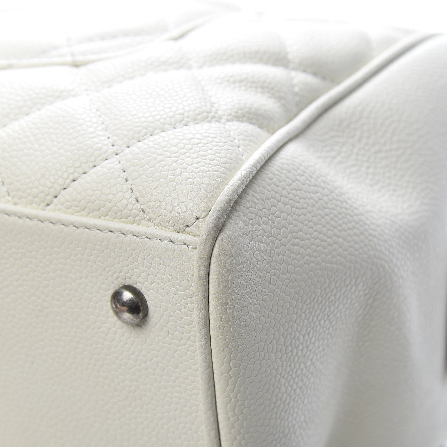 Chanel Caviar Quilted Large Casual Pocket Tote White 11 of 19