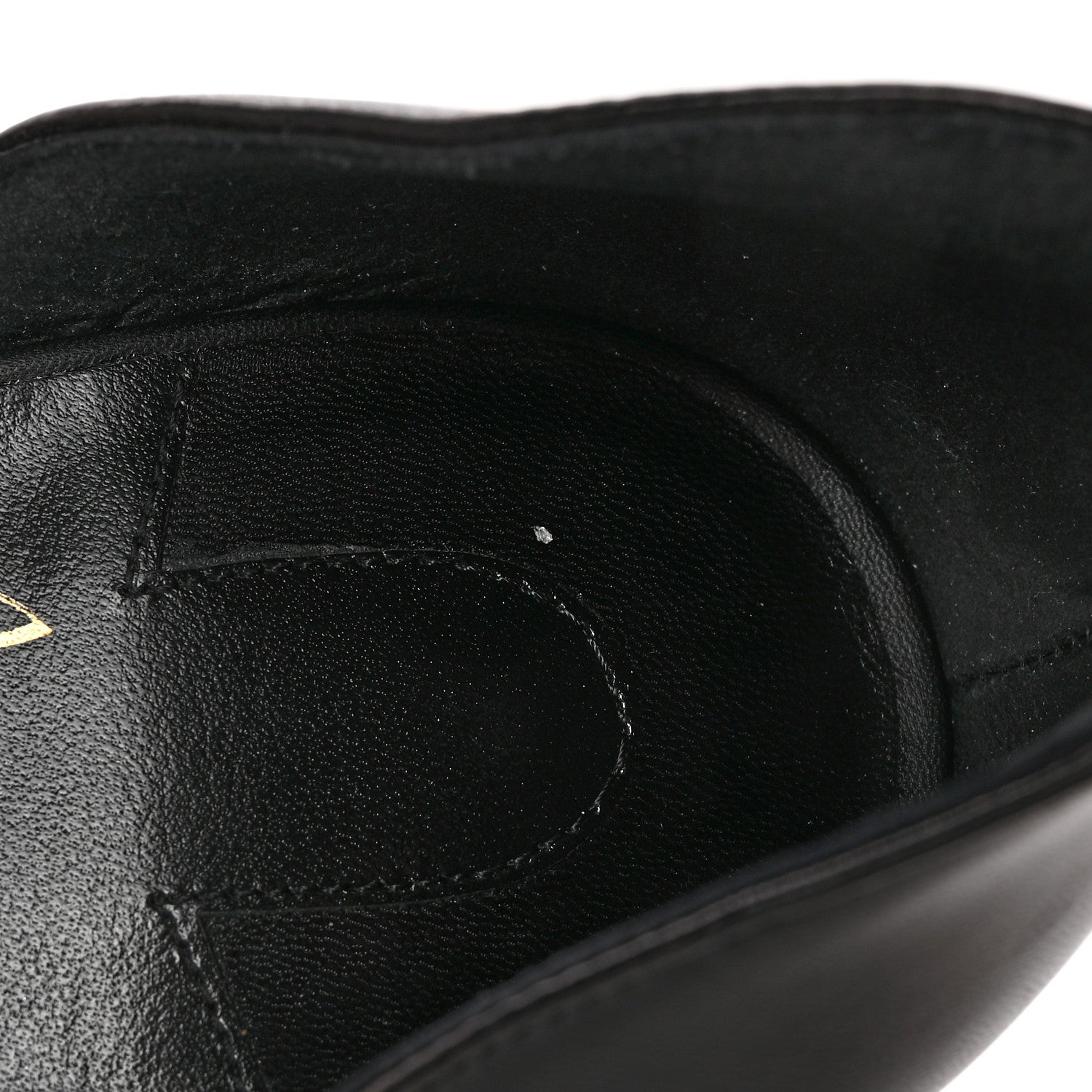 Christian Louboutin Kid Gourmi 100 Sandals 38 Black Gold 9 of 13