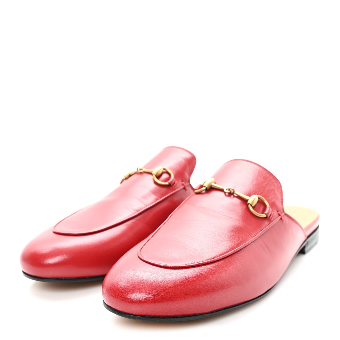 Malaga Kid Womens Princetown Slippers 40.5 Hibiscus Red