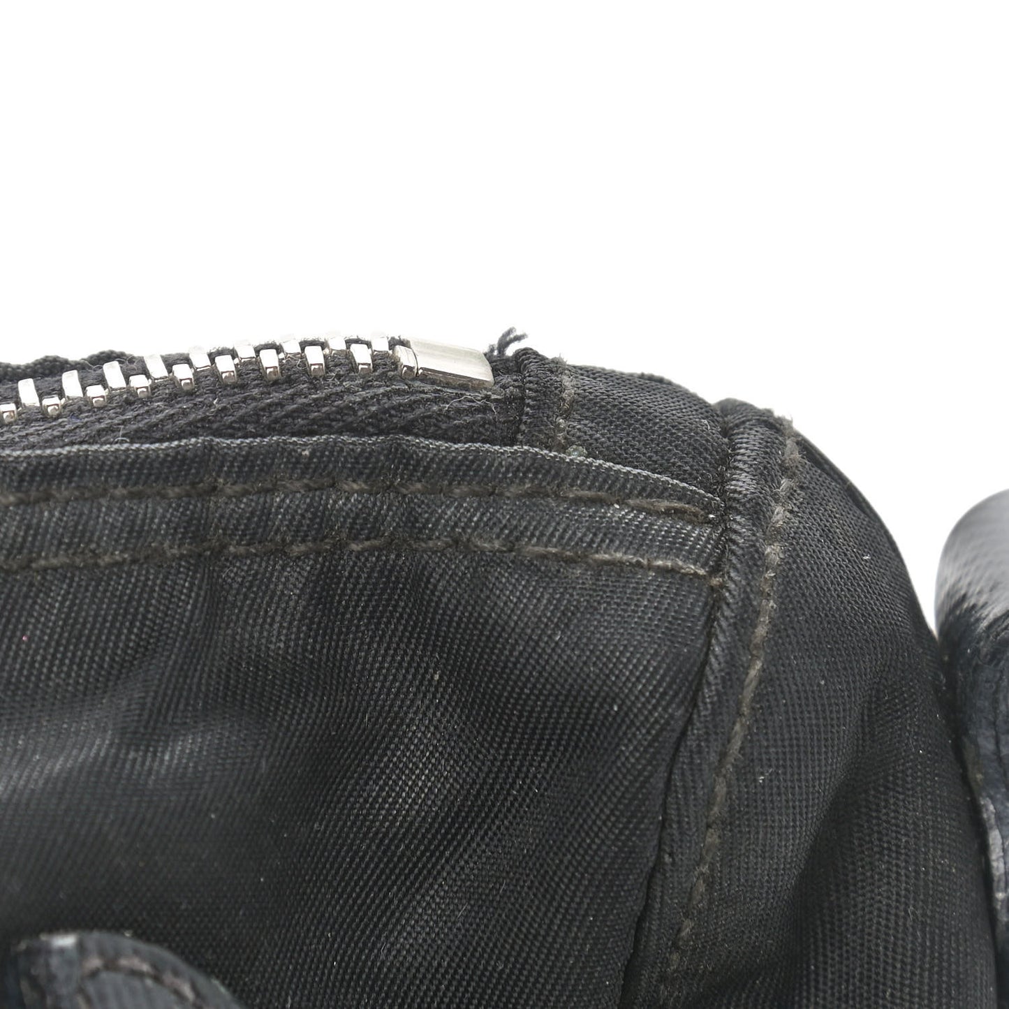 Saffiano Tessuto Nylon Crossbody Bag Black