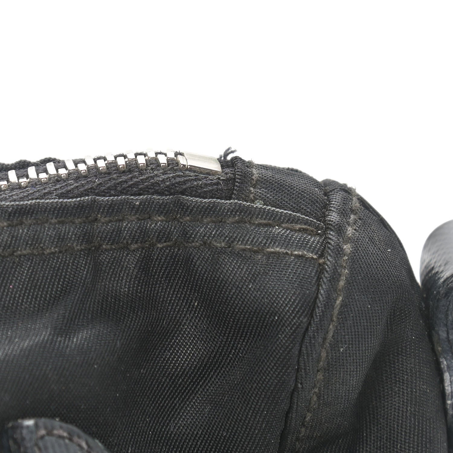 Prada Saffiano Tessuto Nylon Crossbody Bag Black 14 of 18