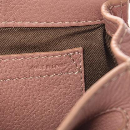 Chloe Grained Calfskin Small Marcie Saddle Bag Anemone Pink 7 of 10