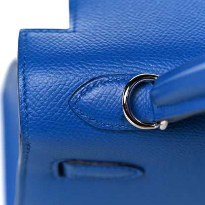 Hermes Epsom Kelly Sellier 25 Bleu Zellige 12 of 38