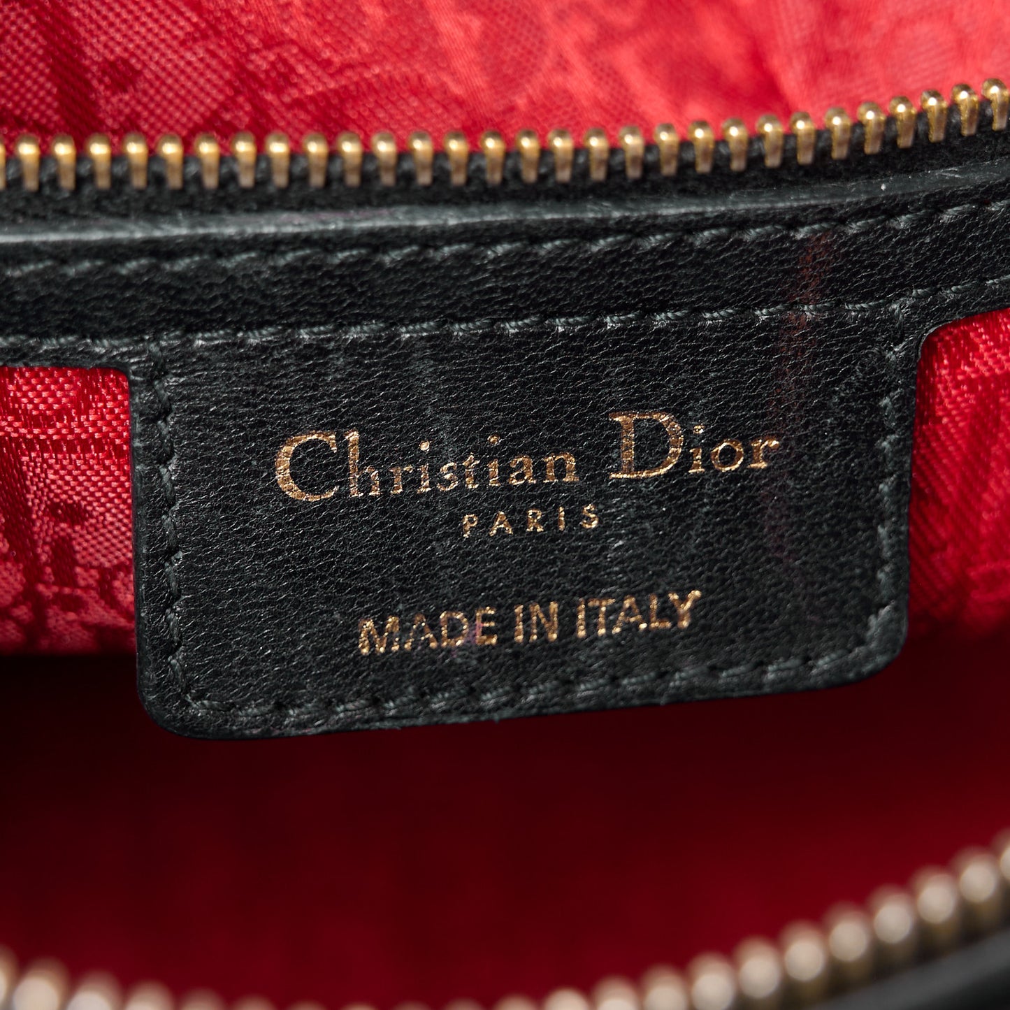 Lambskin Cannage Medium Lady Dior Black