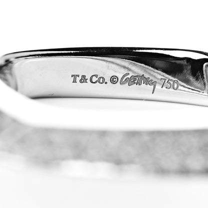 Tiffany 18K White Gold Diamond Frank Gehry Torque Ring 48 4.5 4 of 4
