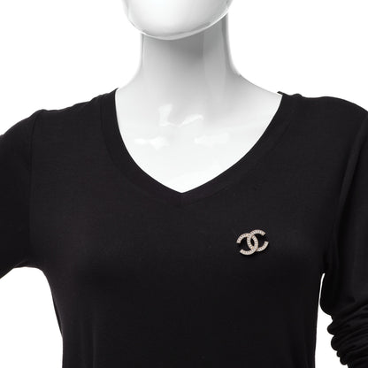 Chanel Pearl CC Mini Brooch Gold 2 of 4