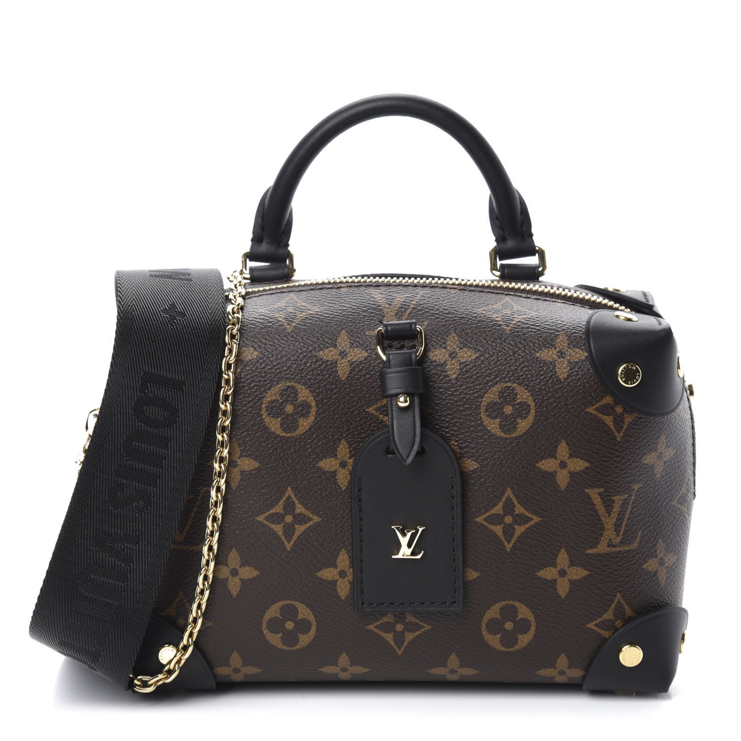 Louis Vuitton Monogram Petite Malle Souple Black 1 of 10