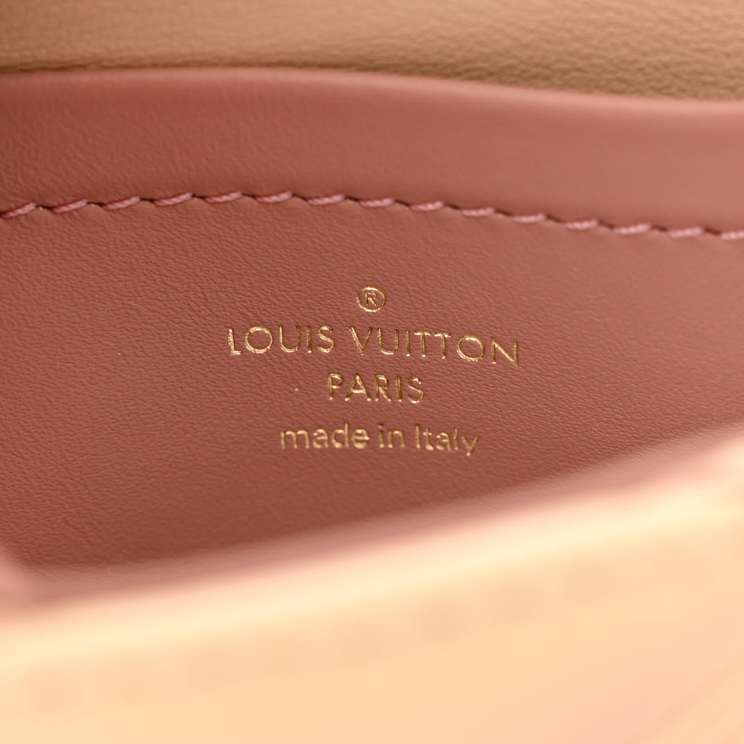 Louis Vuitton Lambskin Malletage Pico GO-14 Beige Pink 6 of 10