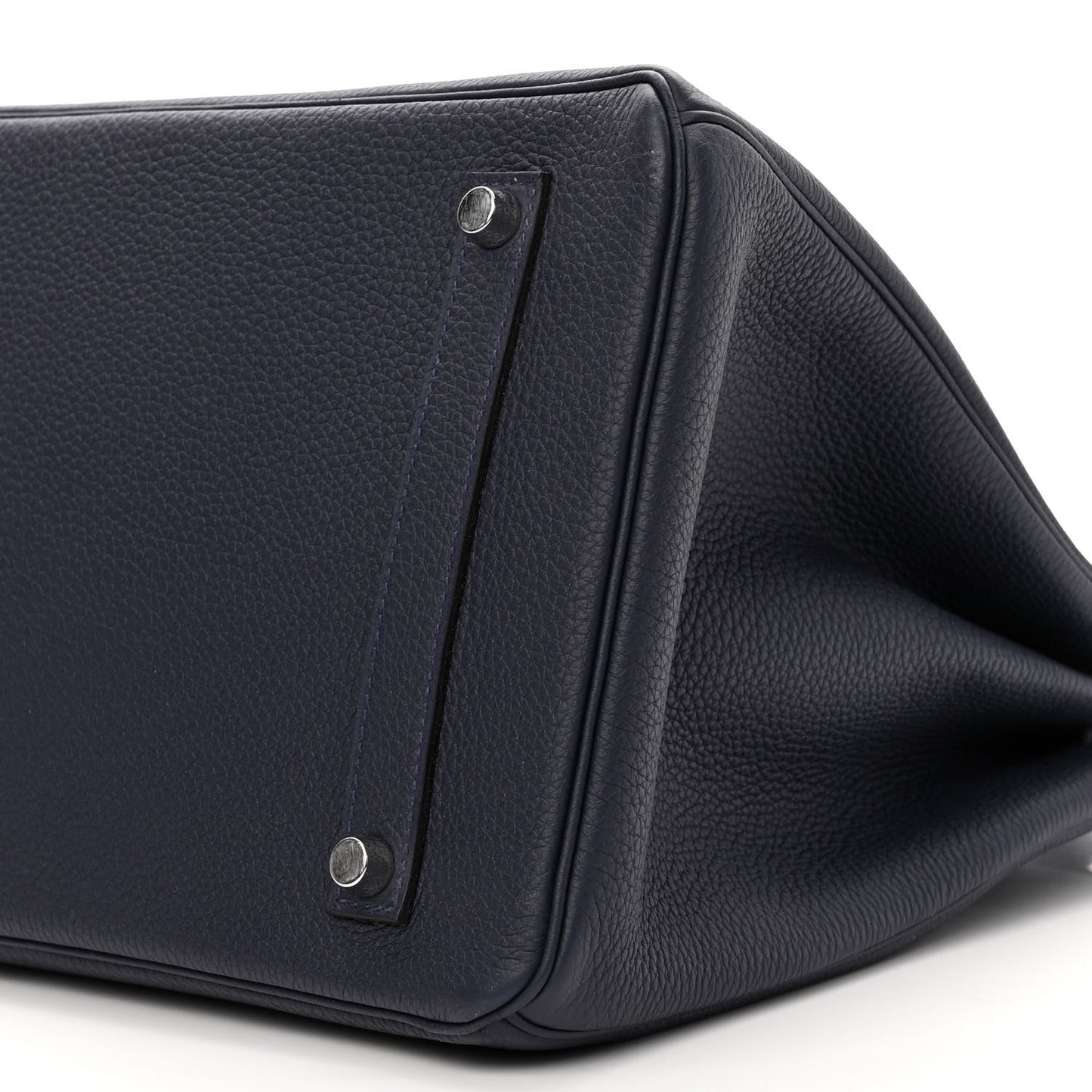 Togo Swift Officier Birkin 35 Bleu Nuit Vert Cypress