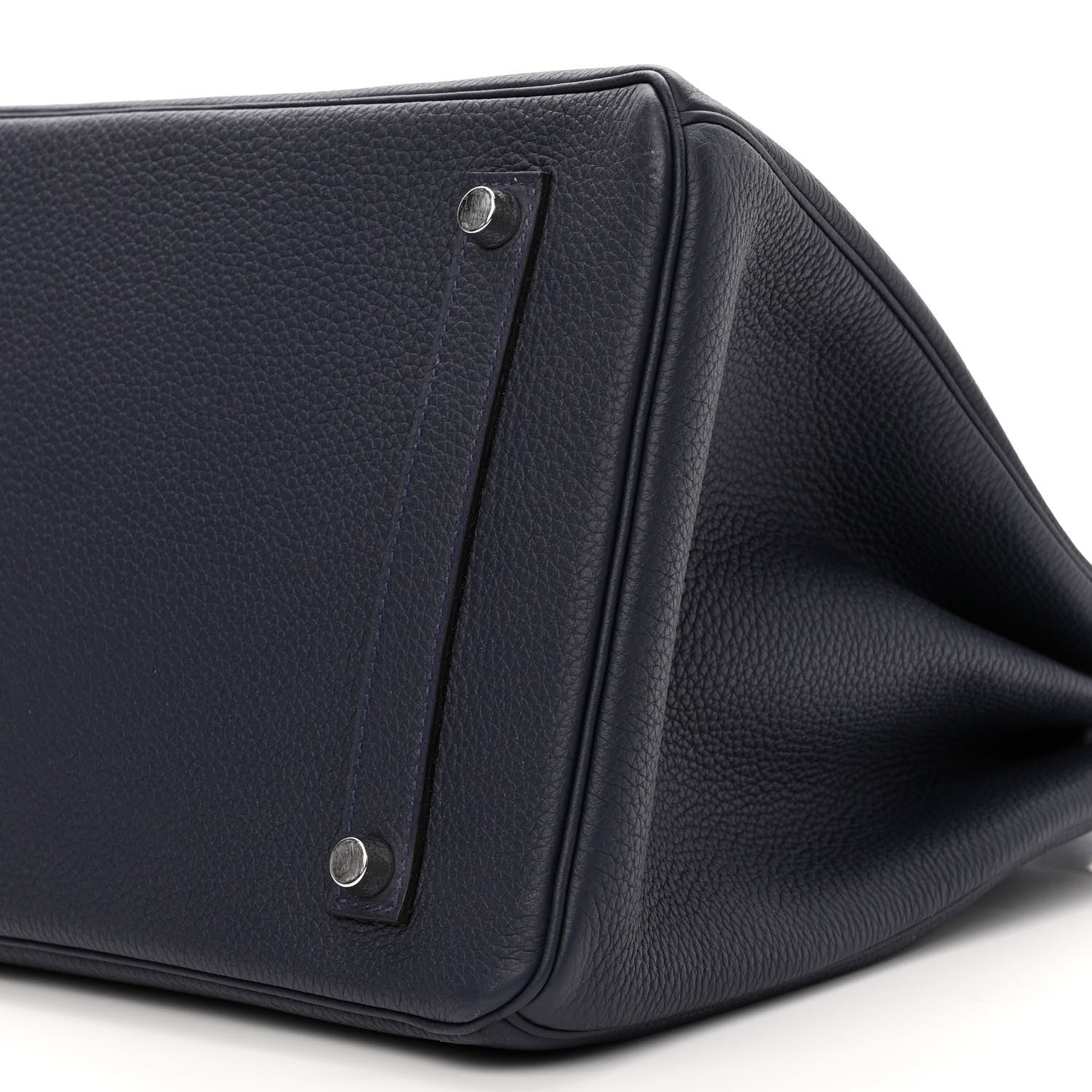Hermes Togo Swift Officier Birkin 35 Bleu Nuit Vert Cypress 10 of 11