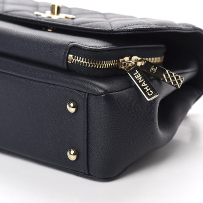 Chanel Caviar Quilted Small Business Affinity Flap Navy 7 of 12