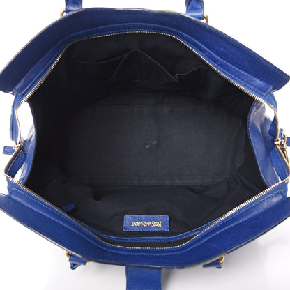 Saint Laurent Sheepskin Medium Cabas ChYc Blue 4 of 13