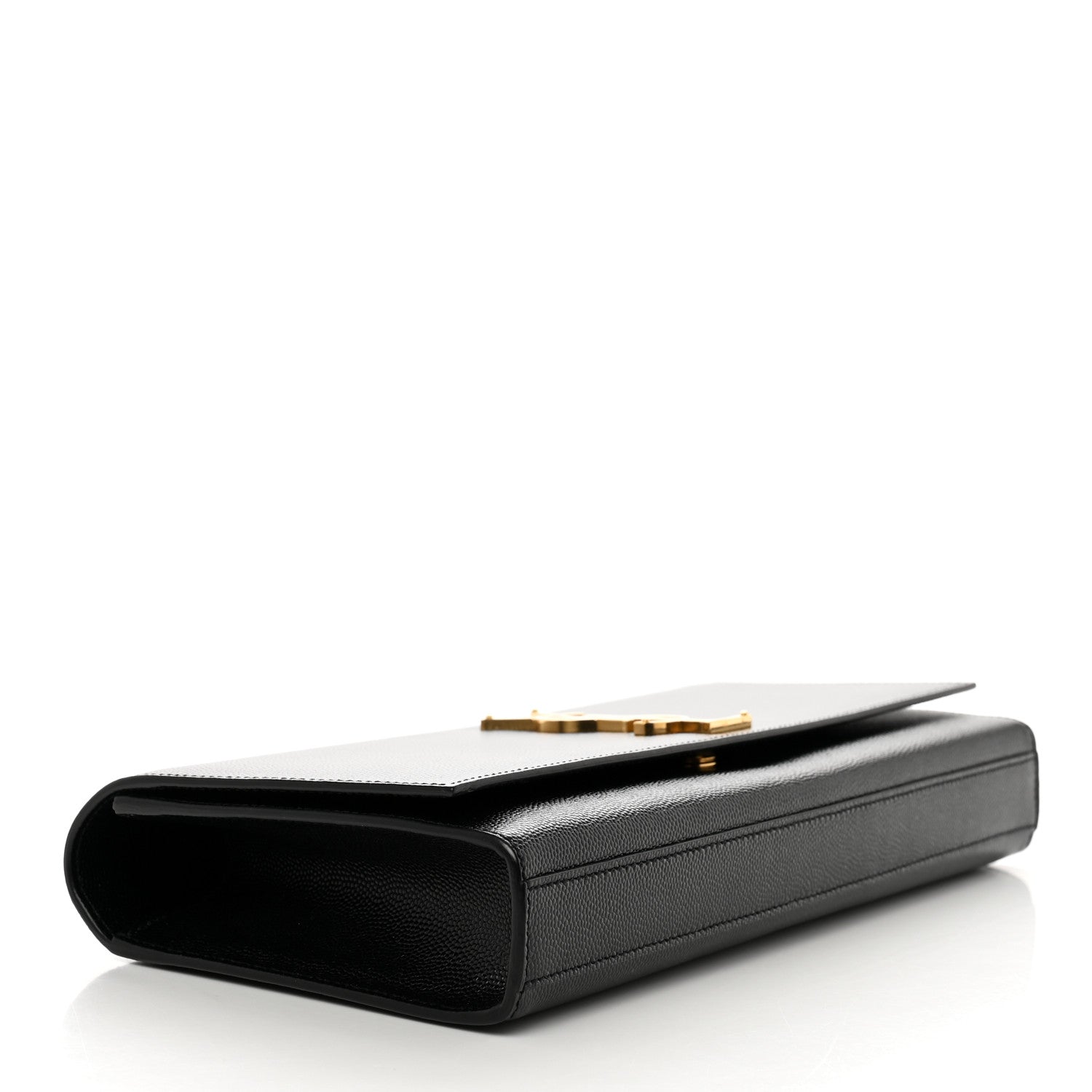 Saint Laurent Grain De Poudre Monogram Cassandre Clutch Black 4 of 8