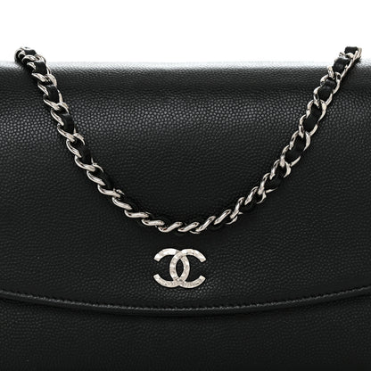 Chanel Caviar Sevruga Wallet on Chain WOC Black 9 of 14