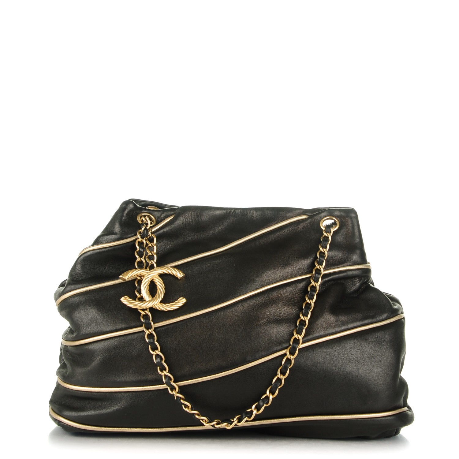 Chanel Lambskin Constructivism Tote Black 1 of 7
