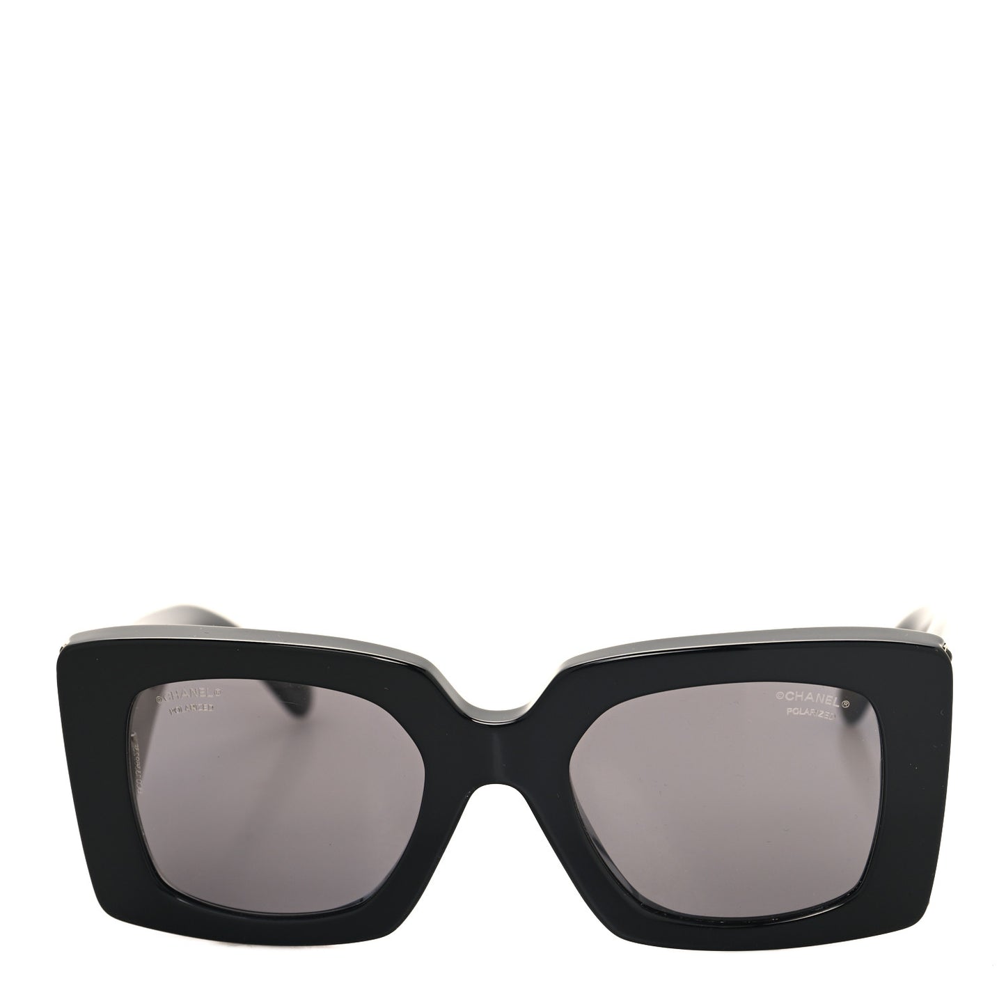 Acetate Rectangle Sunglasses 5480-H Black