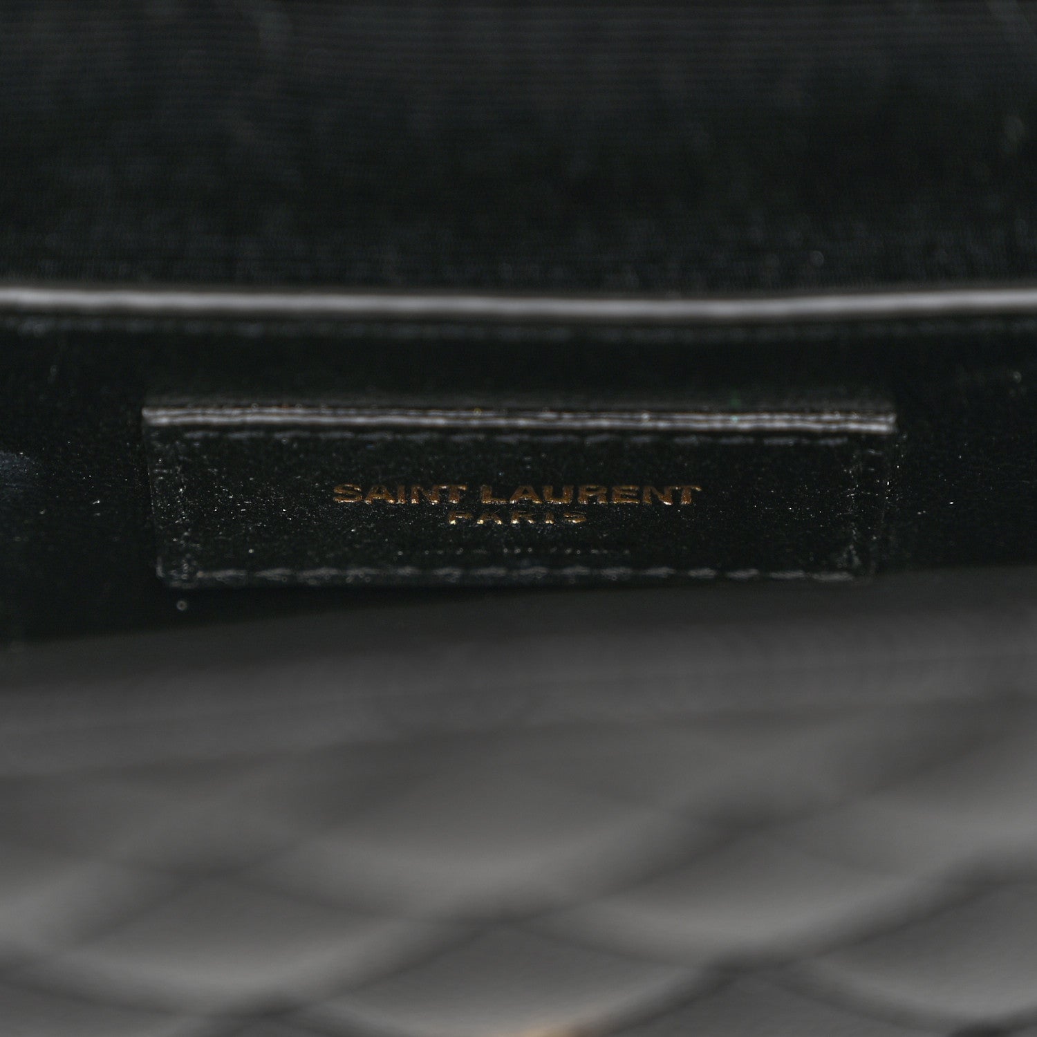 Saint Laurent Grain De Poudre Textured Mixed Matelasse Triquilt Small Monogram Satchel Black 6 of 11