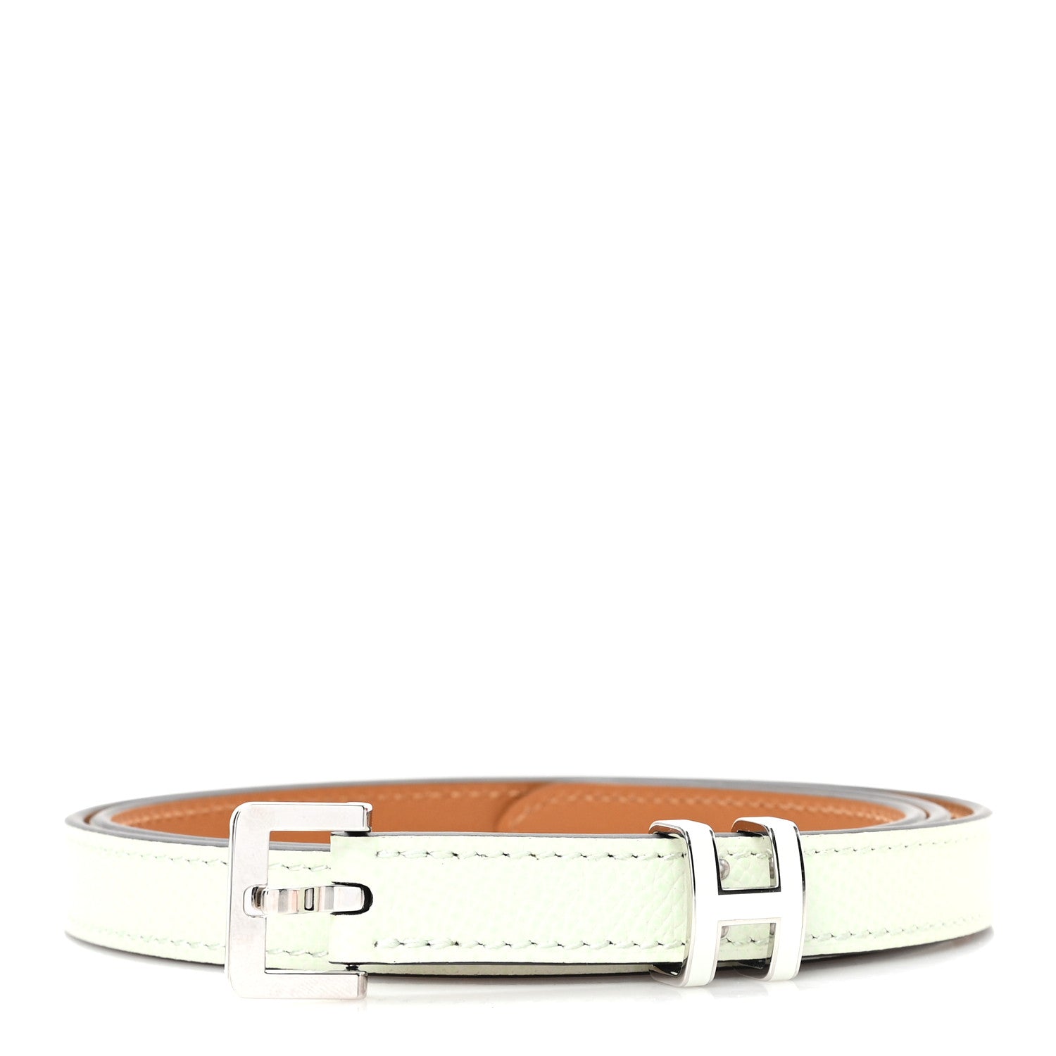 Hermes Epsom 15mm Pop H Belt 80 32 Vert Fizz 1 of 5