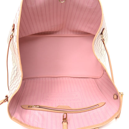 Louis Vuitton Damier Azur Neo Neverfull GM Rose Ballerine 4 of 5