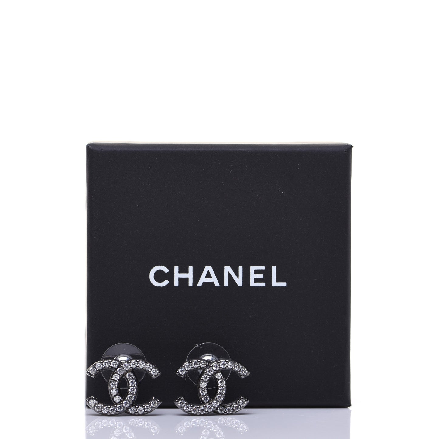Ruthenium Crystal CC Earrings