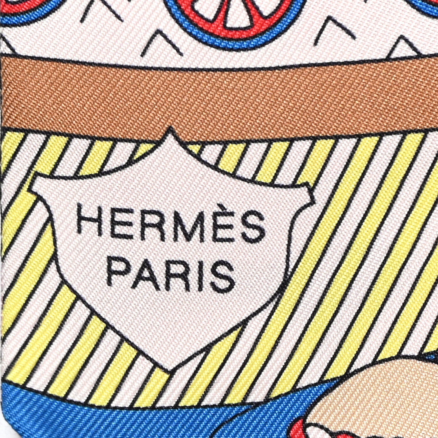 Hermes Silk La Patisserie Francaise Charms Twilly Charms Black White Bleu 2 of 6