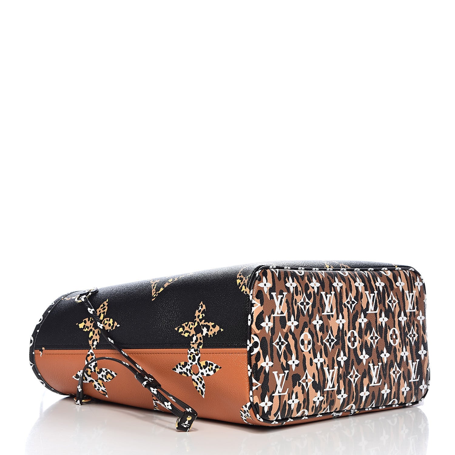 Louis Vuitton Monogram Giant Jungle Neverfull MM Black 4 of 10