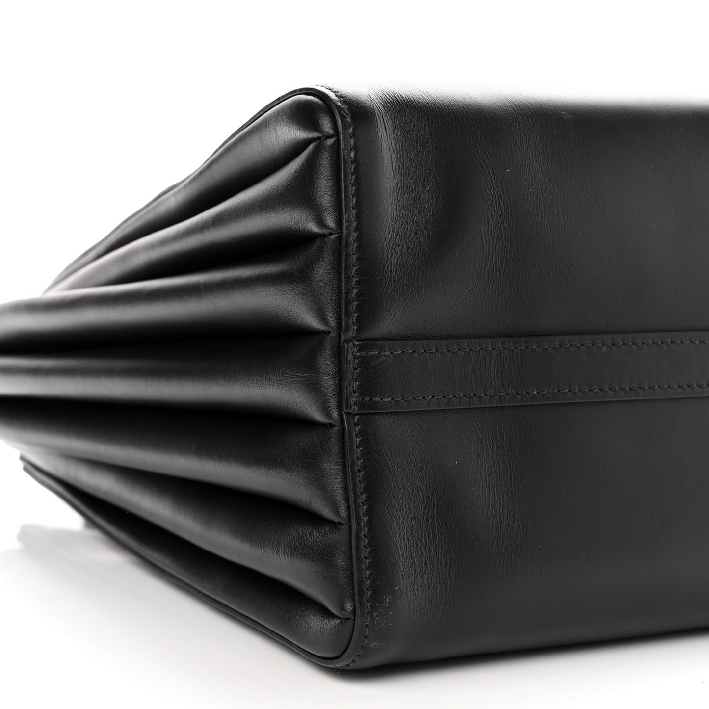 City Calfskin Medium Bibliothèque Tote Black
