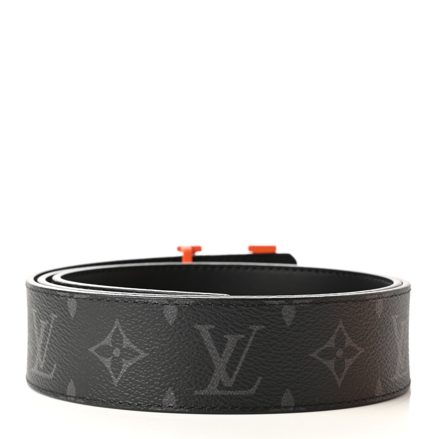 Louis Vuitton Calfskin Monogram Eclipse 40mm Spray LV Reversible Belt 95 38 2 of 4