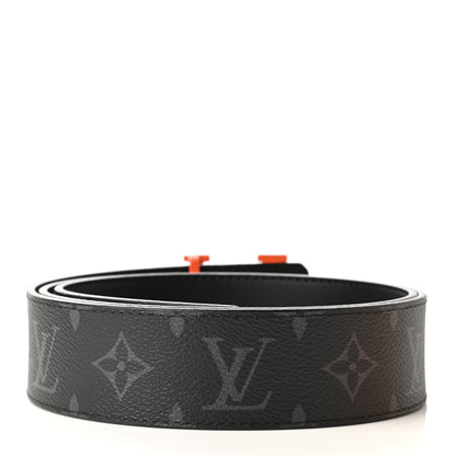 Louis Vuitton Calfskin Monogram Eclipse 40mm Spray LV Reversible Belt 95 38 2 of 4