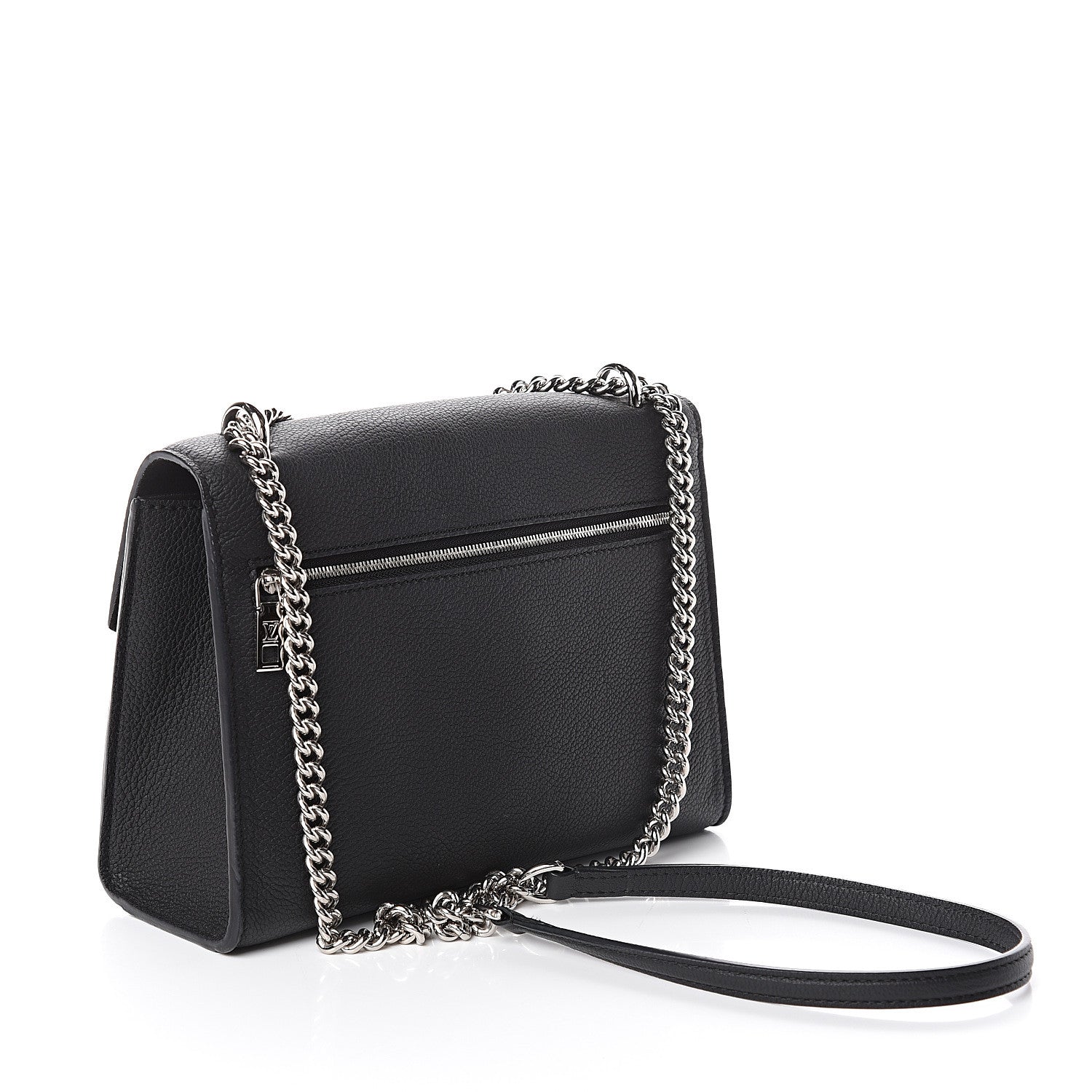 Louis Vuitton Soft Calfskin My Lockme Chain Bag BB Black 2 of 8