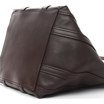 Balenciaga Calfskin Large Laundry Cabas Tote Marron Chocolate 9 of 9
