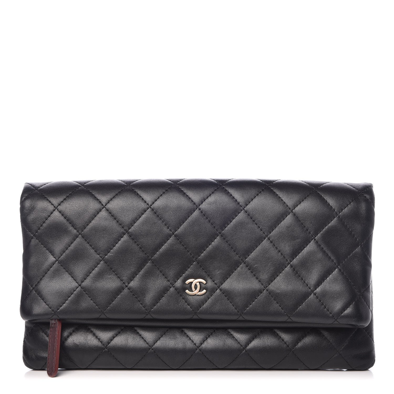 Chanel Lambskin Quilted CC Beauty Clutch Black 1 of 9