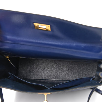 Hermes Box Kelly Retourne 32 Bleu Saphir 5 of 23