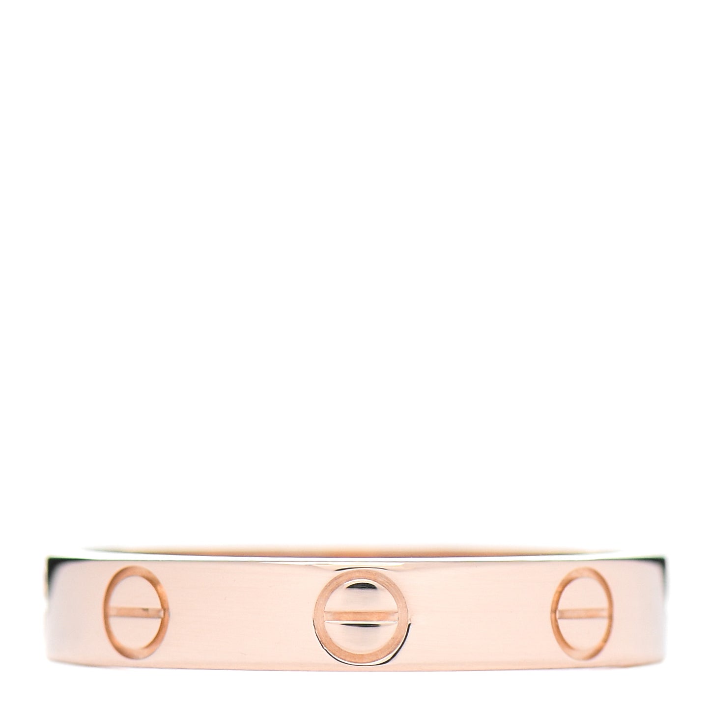 18K Pink Gold 3.5mm LOVE Wedding Band Ring 55 7.25