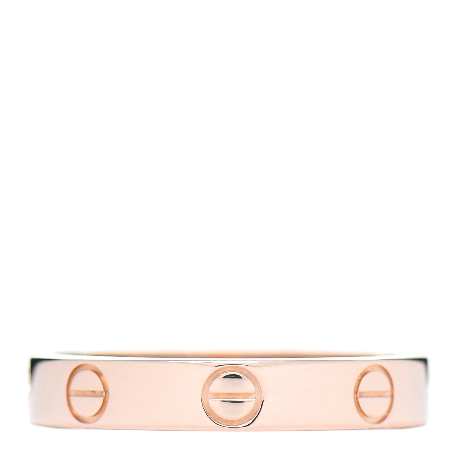 Cartier 18K Pink Gold 3.5mm LOVE Wedding Band Ring 55 7.25 3 of 5