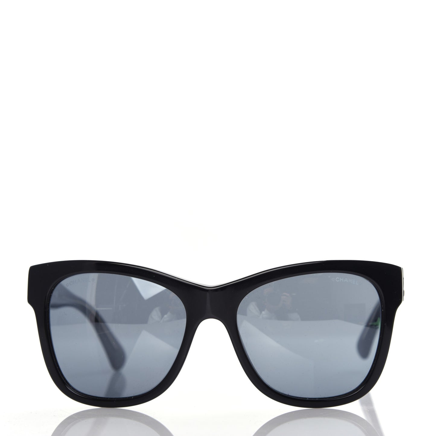Acetate Square CC Sunglasses 5380 Black